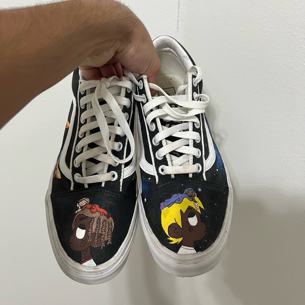 Custom Playboicarti x Lil Uzi Vert Old Skool Vans Size 9 Men